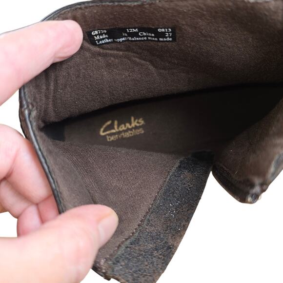 New Nikki Star Ankle Boots Brown Leather Crinkle 68739 Size 12 Womens - Picture 10 of 11